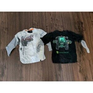 Hurley John Deere Long Sleeve Shirt Boys Size 4